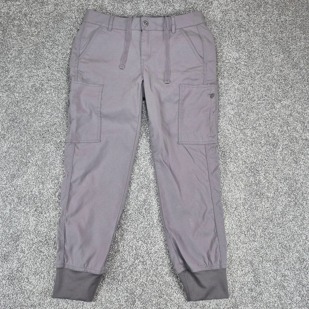 Prana Jogger‎ Pants Womens 6 Gray Cargo Hiking Outdoor Sky Cannon